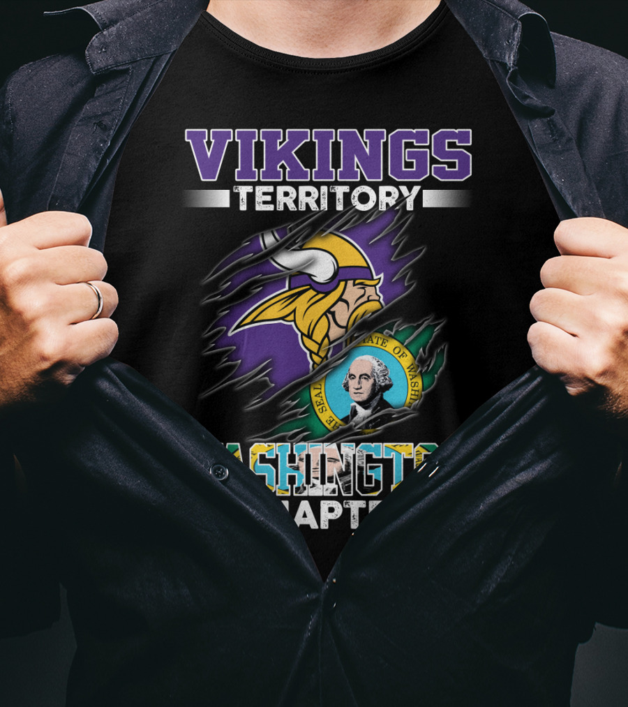 Vikings Territory Washington Chapter Seal Of Washington T-Shirt