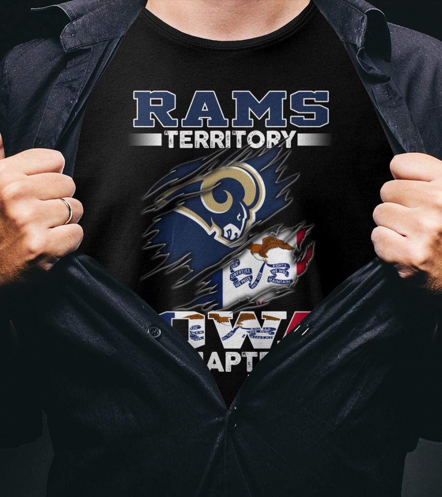 Rams Territory Iowa Chapter Flag T-Shirt