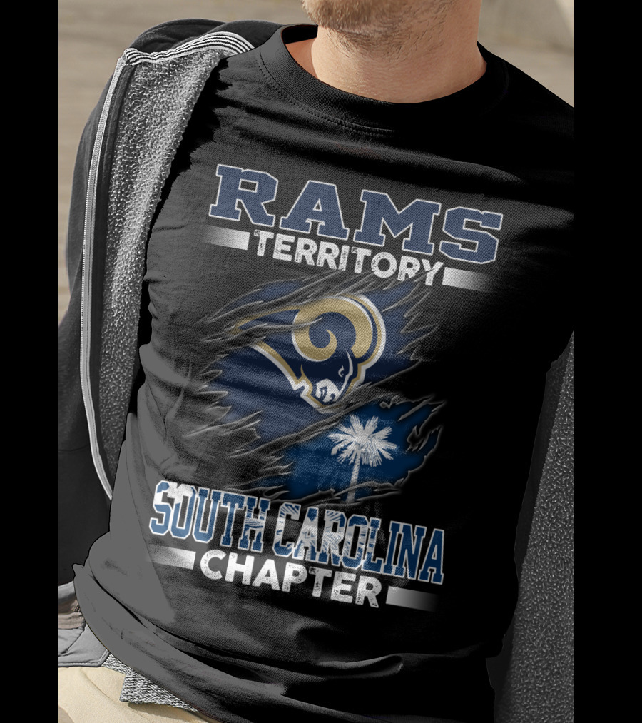 RAMS Territory South Carolina Chapter Ripped Logo Palmetto T-Shirt