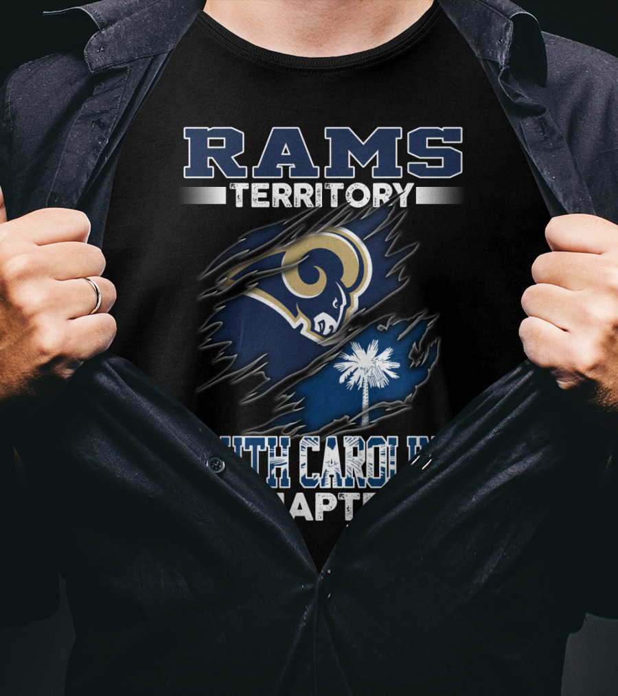 RAMS Territory South Carolina Chapter Ripped Logo Palmetto T-Shirt