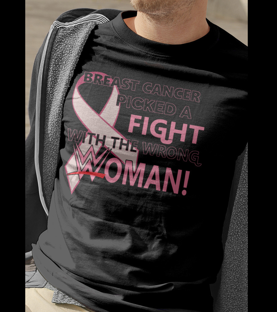 Breast Cancer Picked A Fight With The Wrong WWE Woman T-Shirt