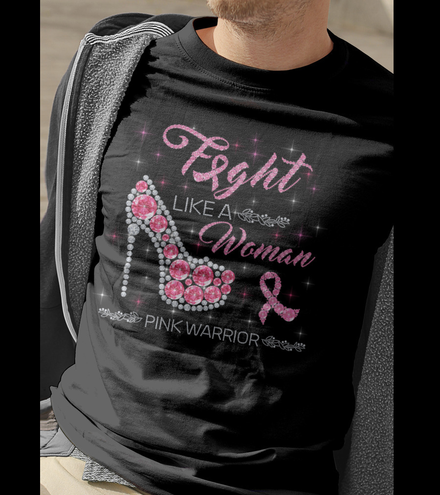 Fight Like A Woman Pink Warrior T-Shirt