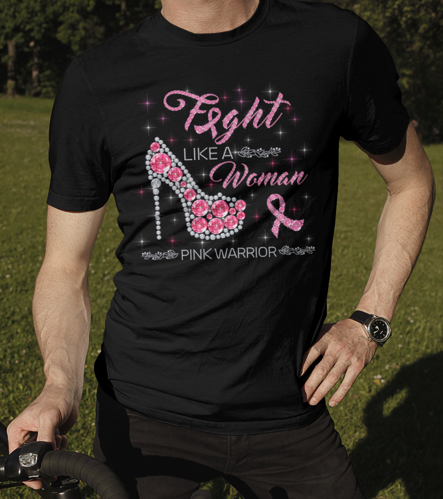 Fight Like A Woman Pink Warrior T-Shirt