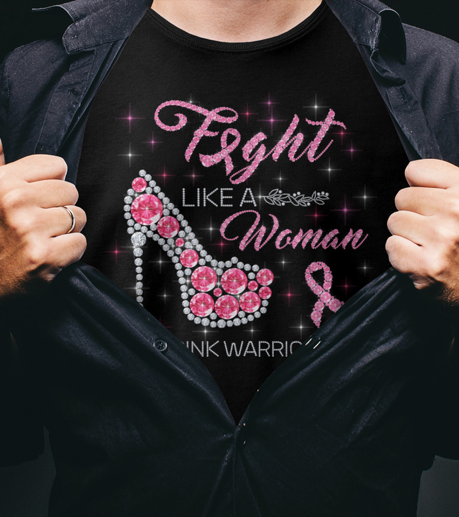 Fight Like A Woman Pink Warrior T-Shirt