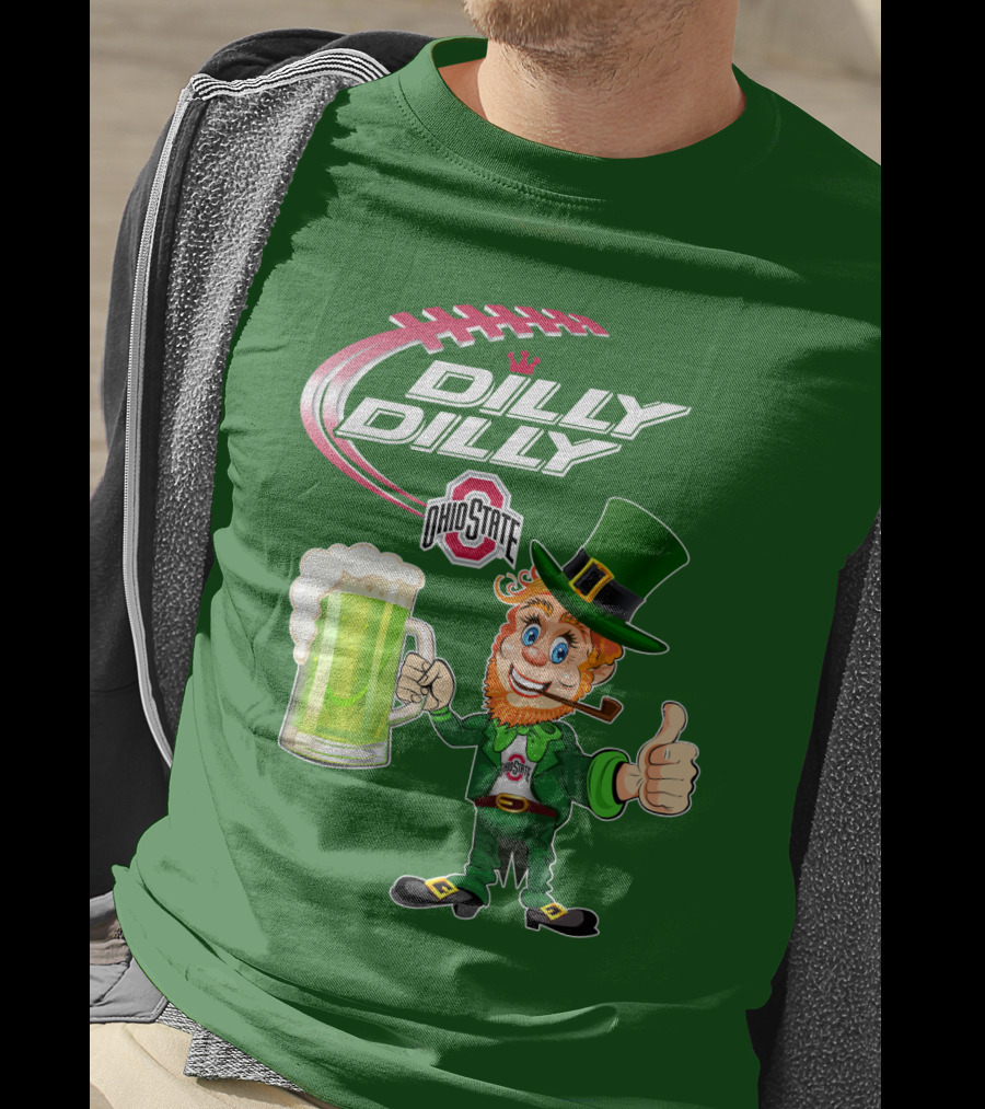 Ohio State Dilly Dilly Leprechaun Football T-Shirt