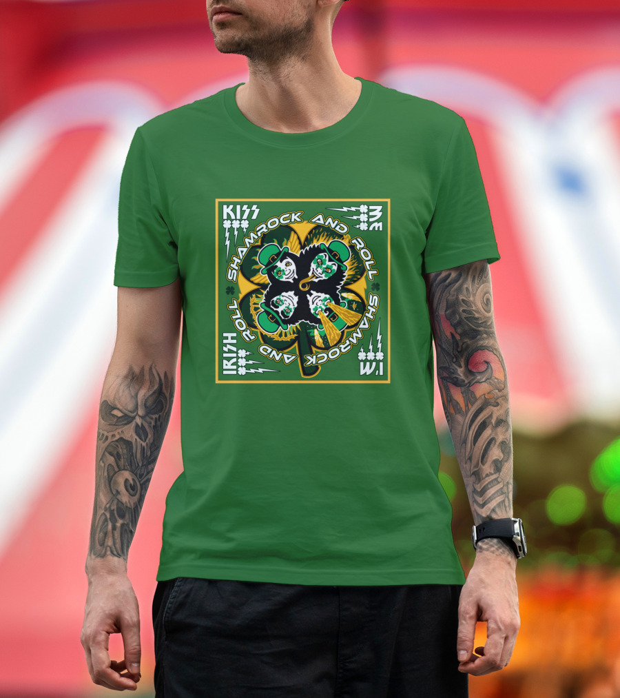 KISS Shamrock and Roll Irish T-Shirt