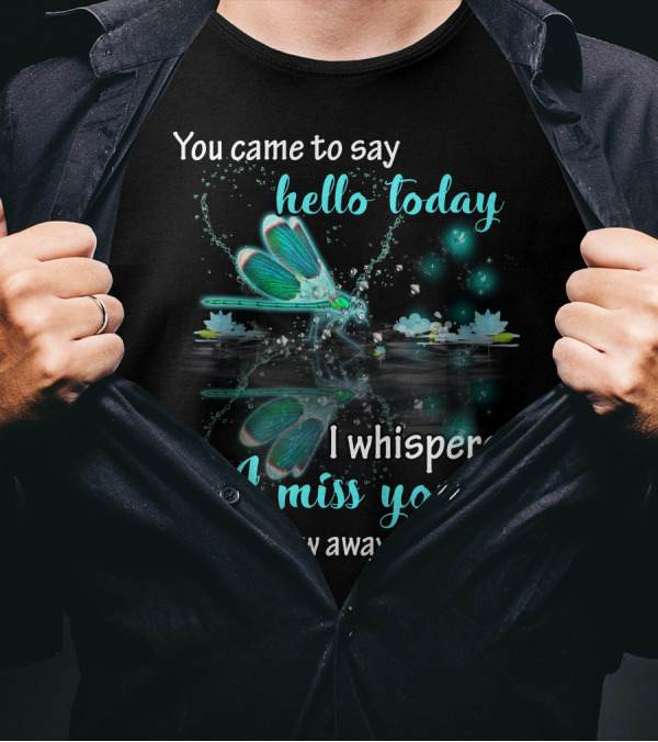 You Came To Say Hello Today I Whispered I Miss You As You Flew Away T-Shirt
