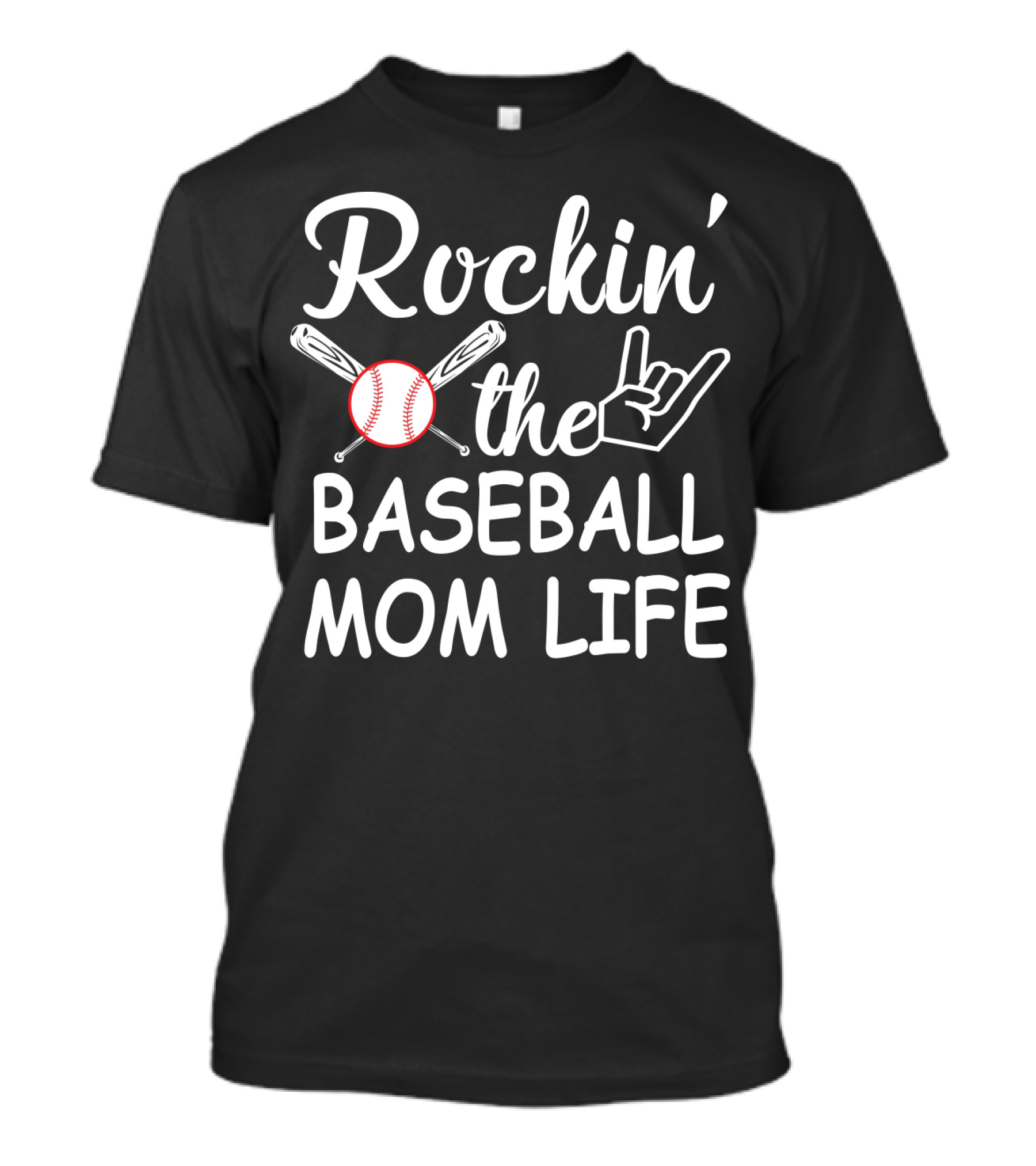 Rockin' The Baseball Mom Life With Bats And Ball T-Shirt