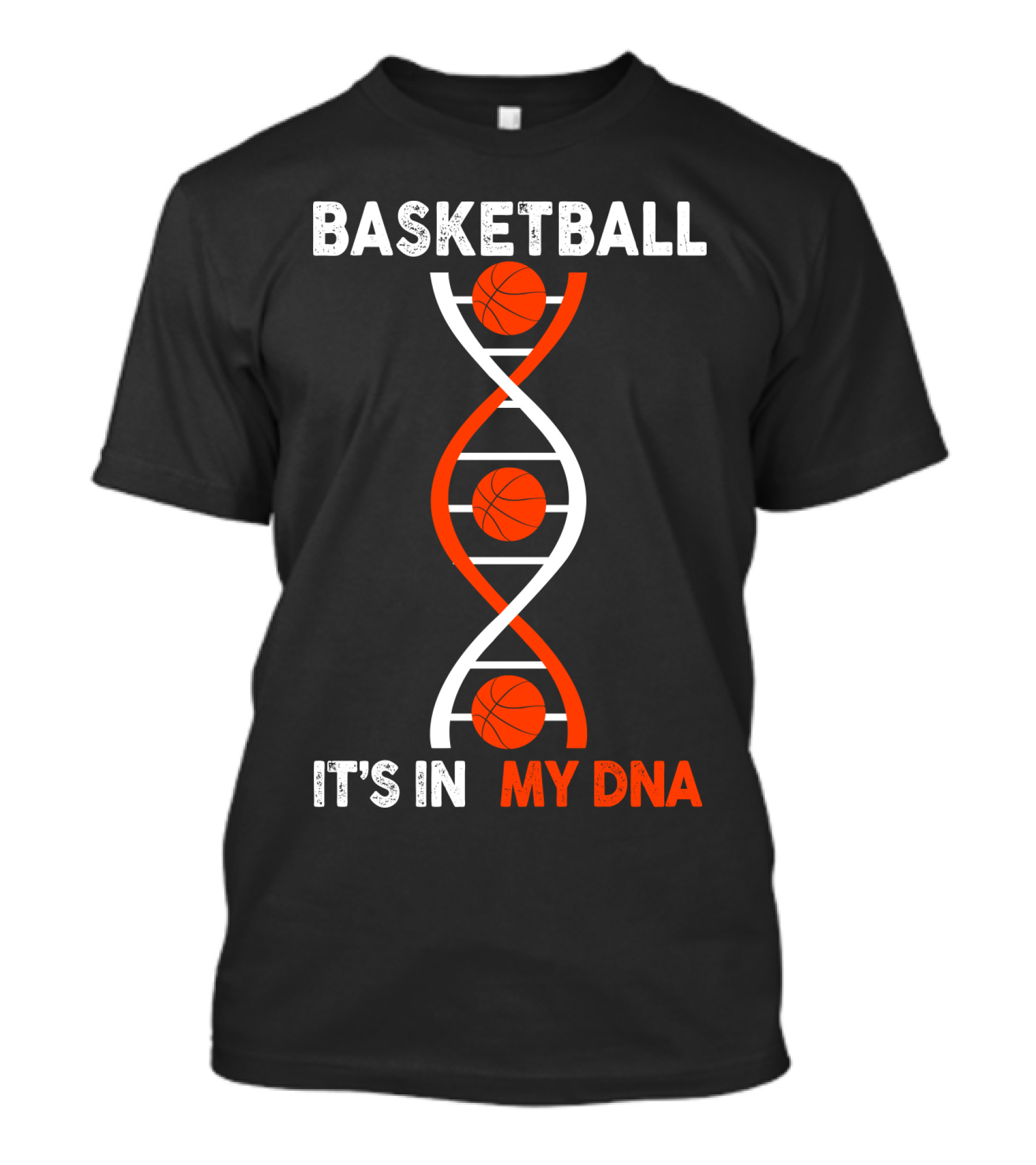 Basketball It's In My DNA Basketball DNA Helix With Basketballs T-Shirt