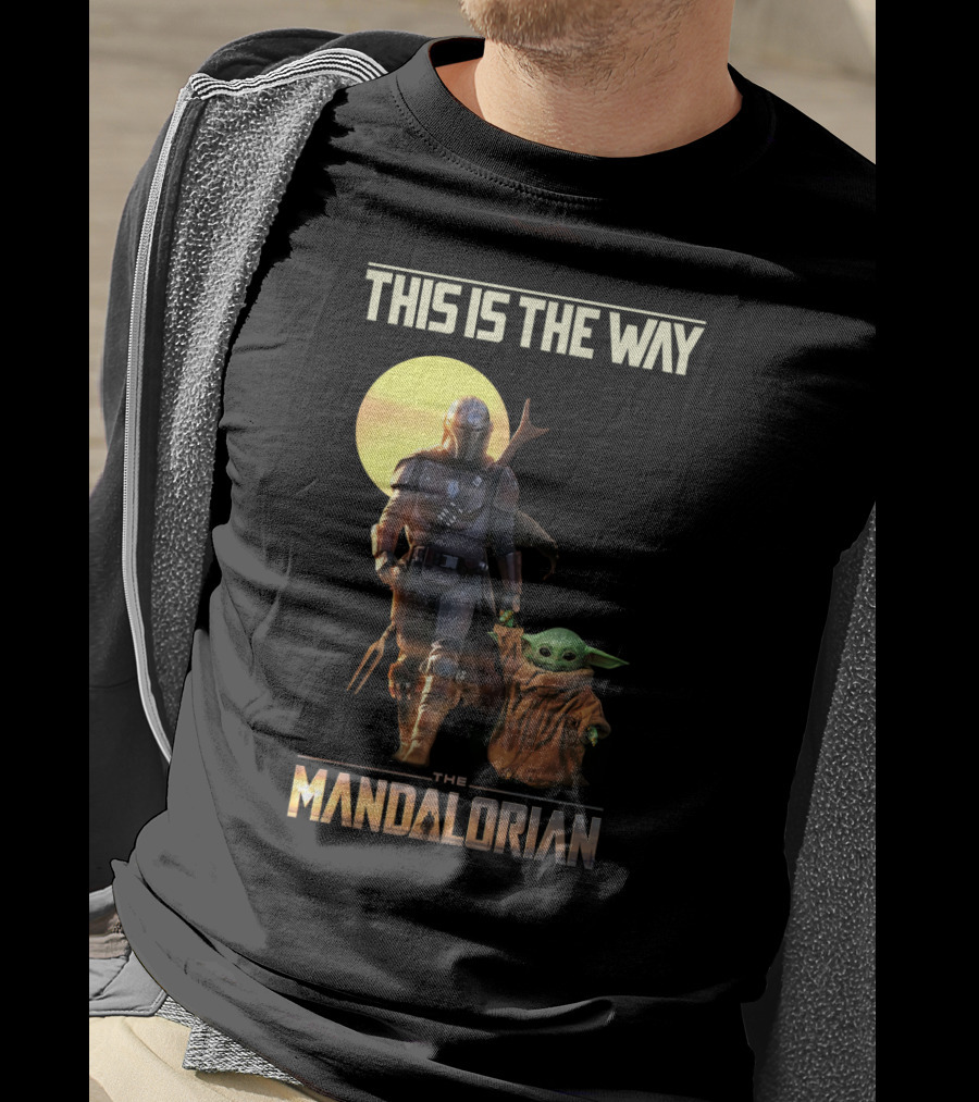 This Is The Way The Mandalorian Warrior And Baby Yoda T-Shirt