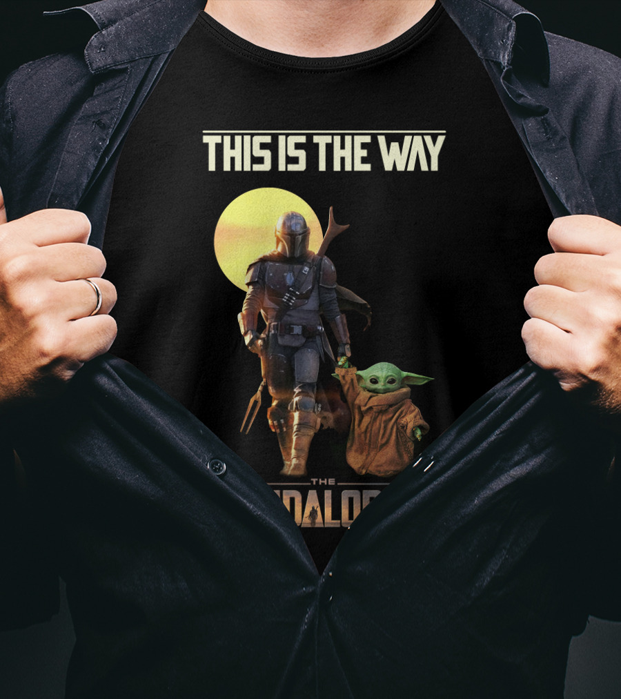 This Is The Way The Mandalorian Warrior And Baby Yoda T-Shirt