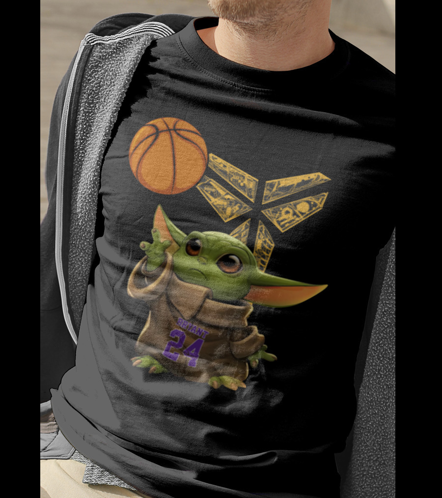 Bryant 24 Basketball Yoda T-Shirt