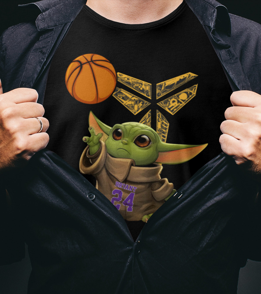 Bryant 24 Basketball Yoda T-Shirt