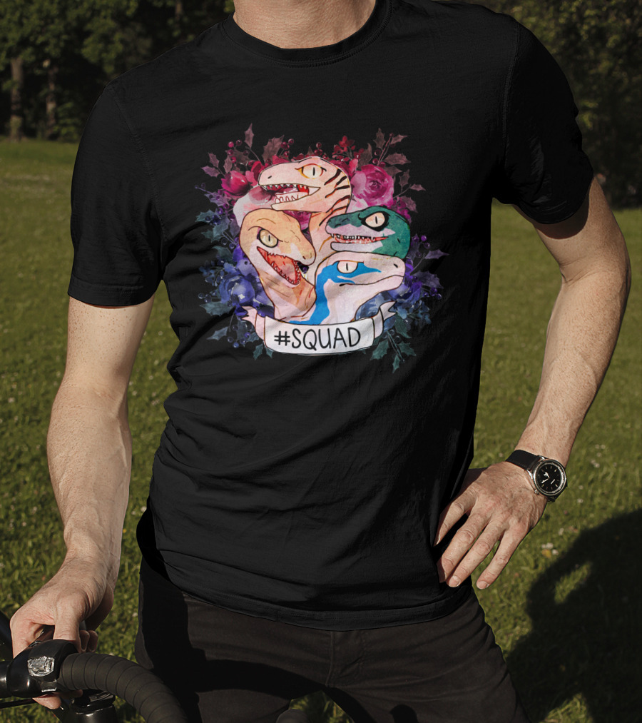Squad Dinosaur Floral Raptors T-Shirt