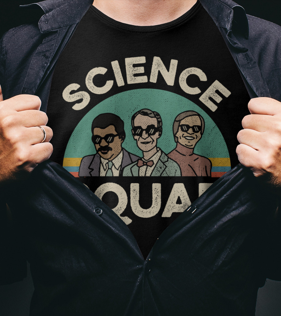 Science Squad Retro Style Trio T-Shirt