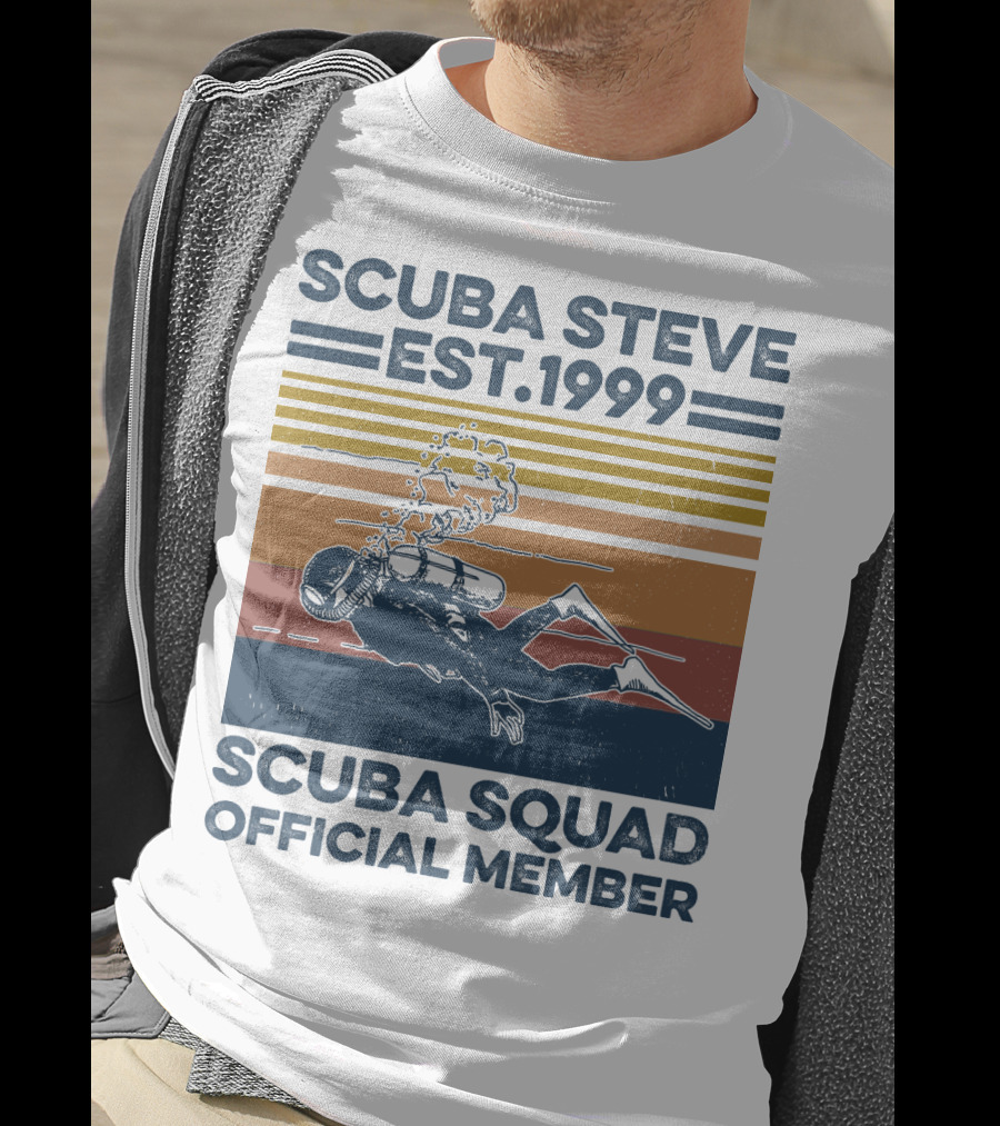 Scuba Steve Est. 1999 Scuba Squad Official Member T-Shirt