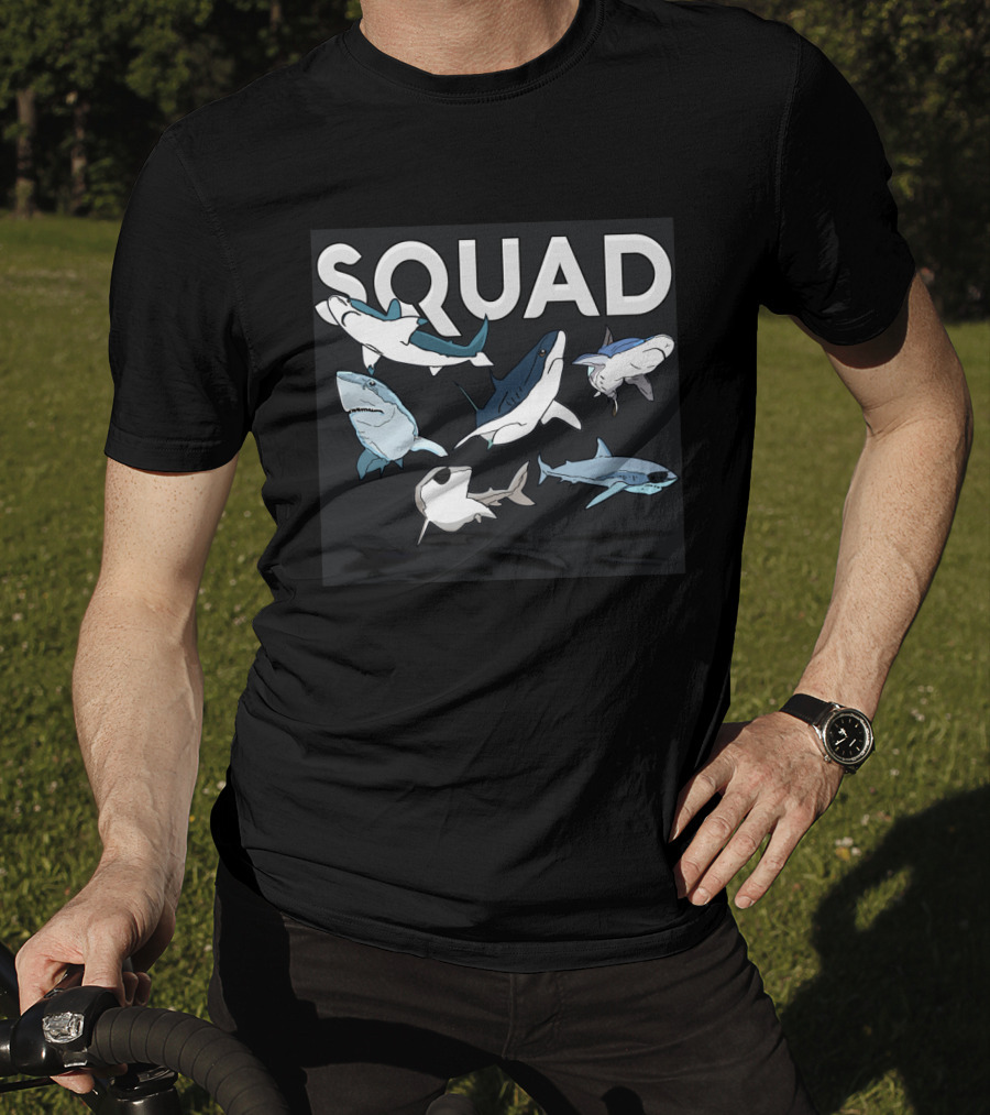 SQUAD Shark Crew Ocean Team T-Shirt