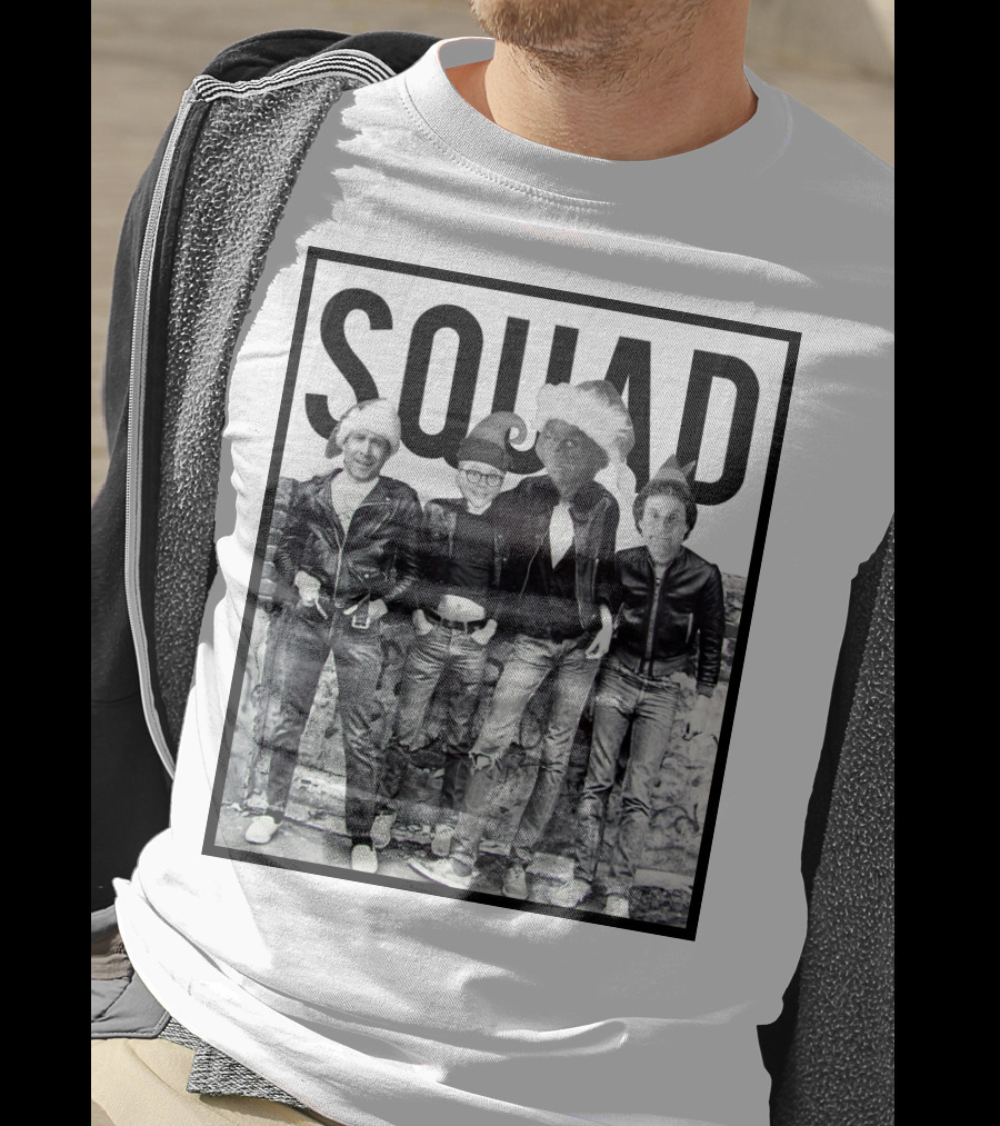 Xmas Squad Rock Band Santa Hats T-Shirt