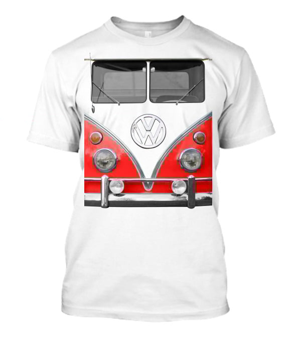 Volkswagen Camper Van Front Red And White Classic T-Shirt