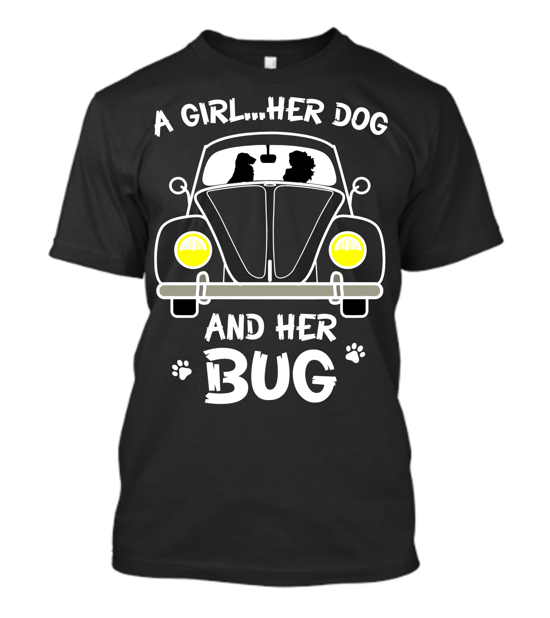 A Girl Her Dog And Her Bug T-Shirt
