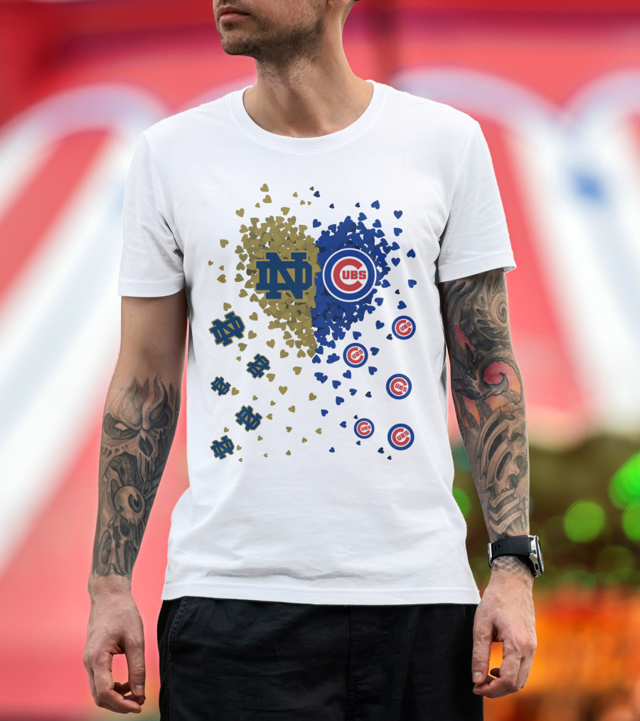 Notre Dame Fighting Irish Cubs Heart Fusion T-Shirt