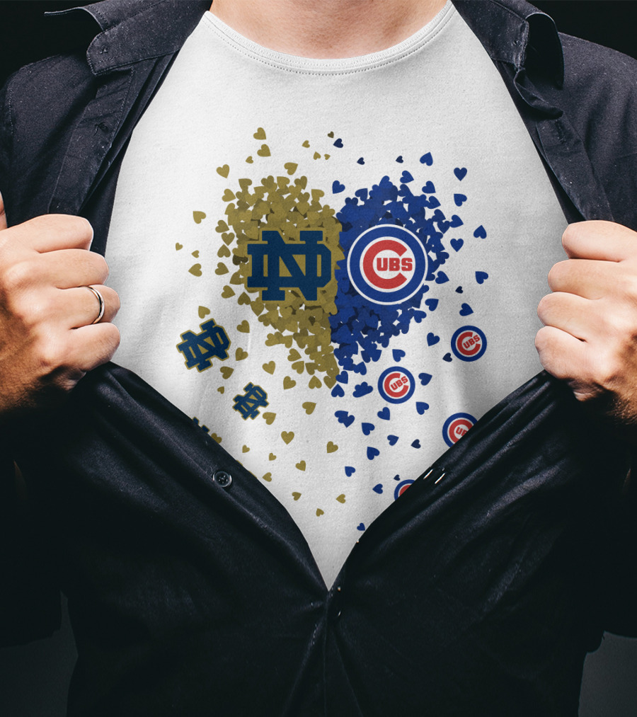 Notre Dame Fighting Irish Cubs Heart Fusion T-Shirt