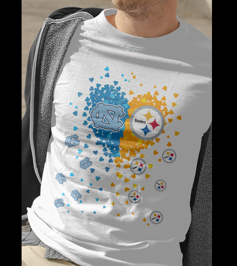 Heart Steelers Tarheels Pittsburgh North Carolina T-Shirt