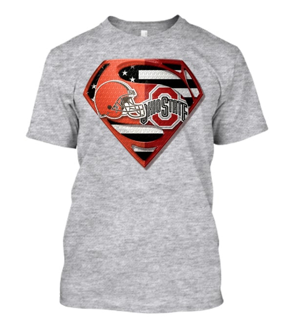Ohio State Superman Browns Buckeye Pride T-Shirt