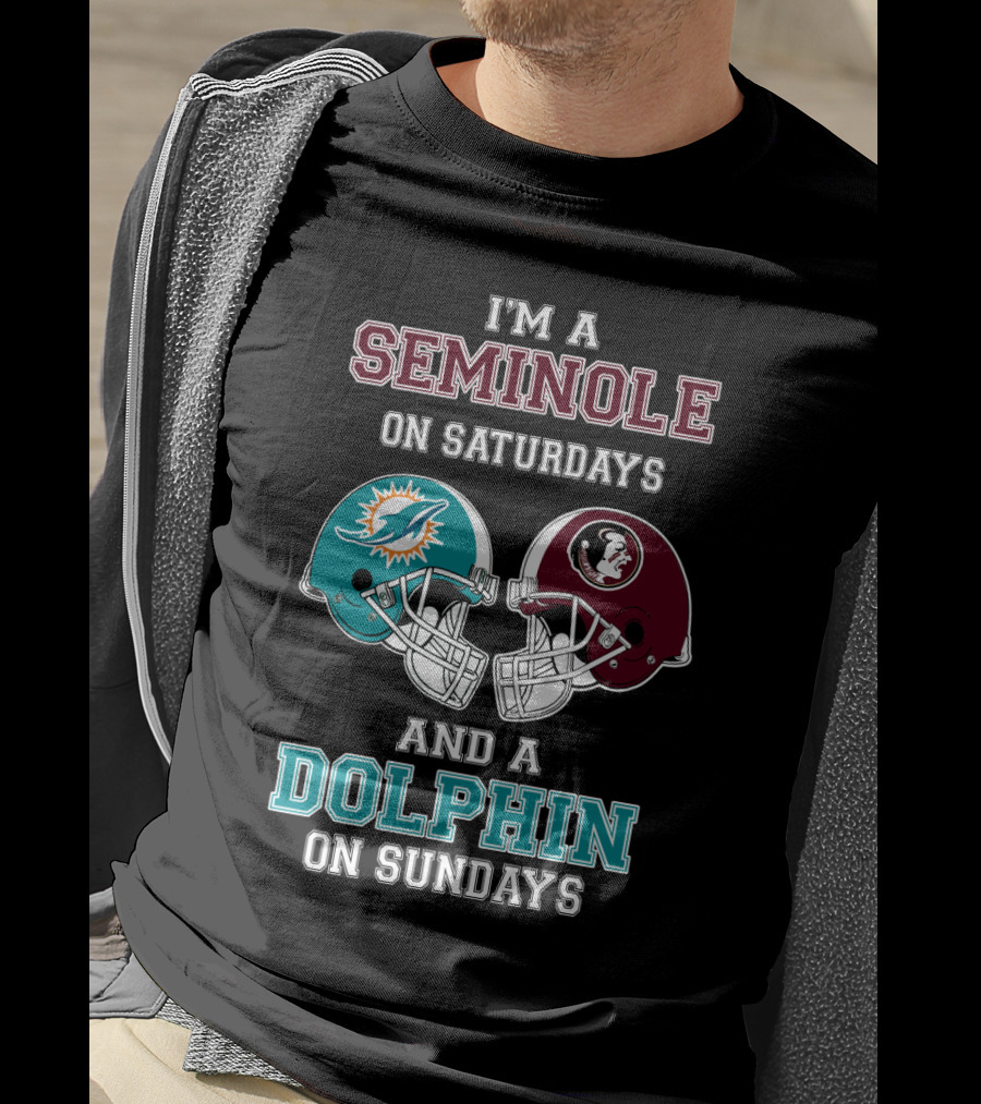 I'm A Seminole On Saturdays And A Dolphin On Sundays T-Shirt