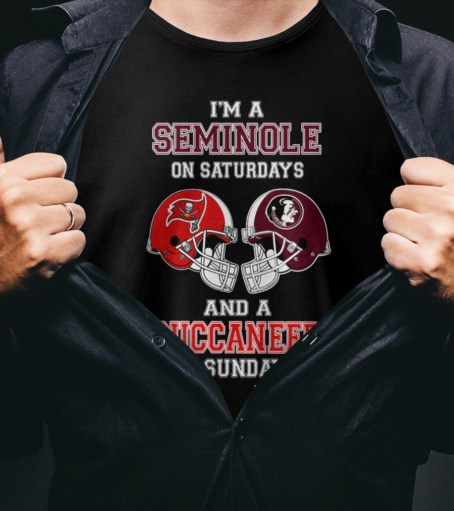 I'm A Seminole On Saturdays And A Buccaneer On Sundays T-Shirt