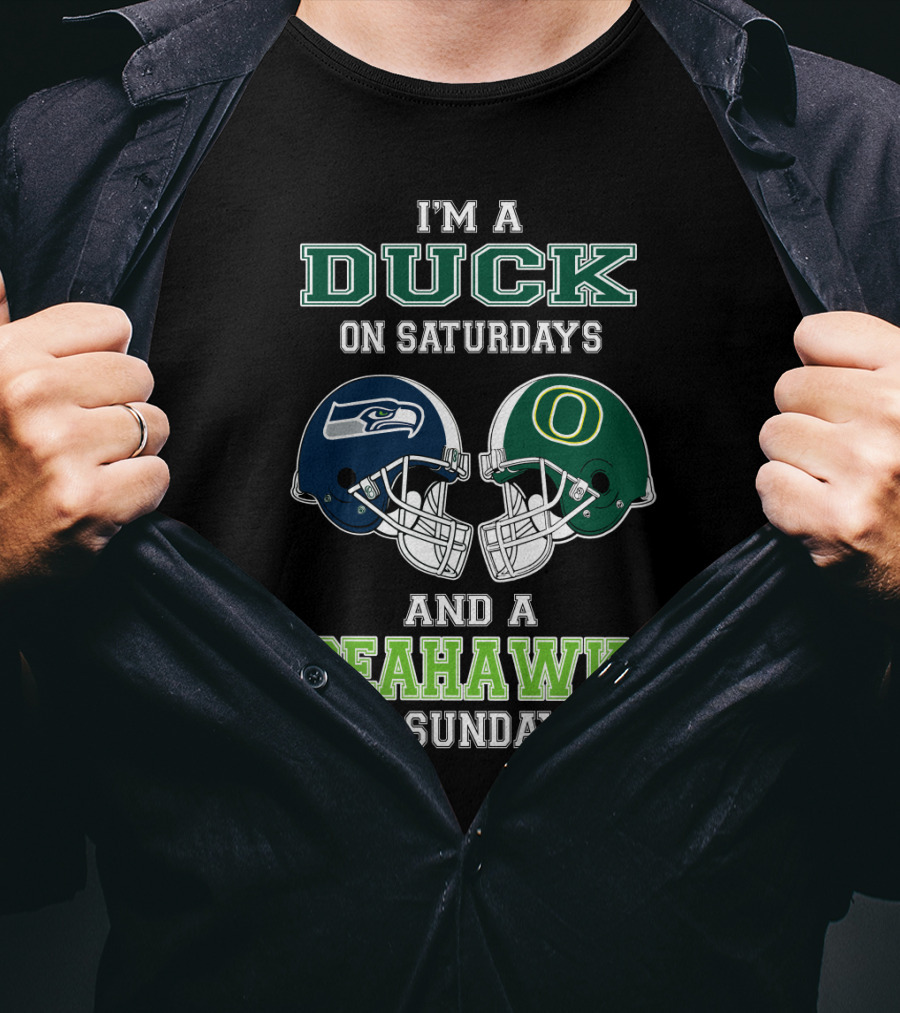 I'm A Duck On Saturdays And A Seahawk On Sundays T-Shirt