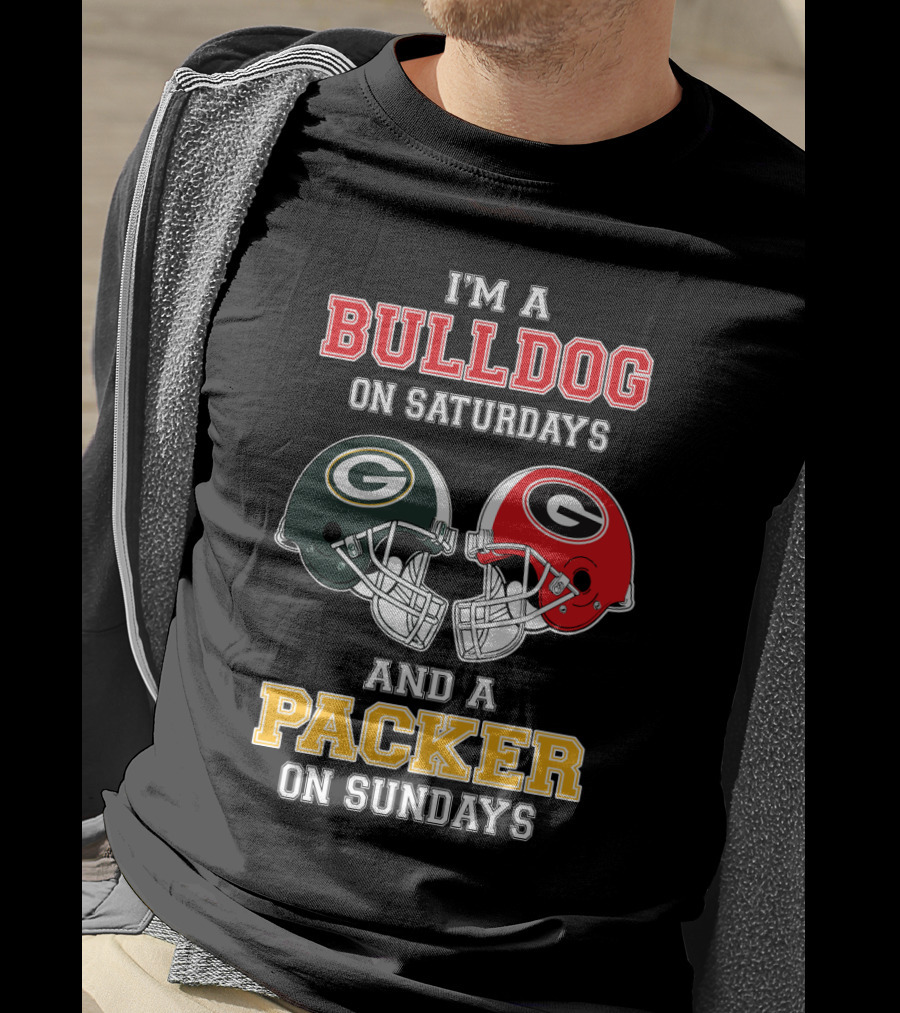 I'm A Bulldog On Saturdays And A Packer On Sundays T-Shirt