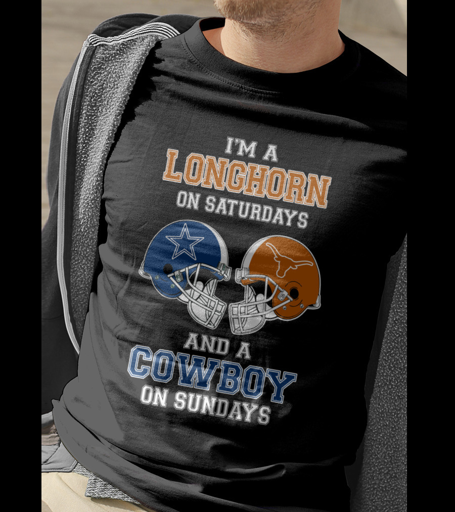 I'm A Longhorn On Saturdays And A Cowboy On Sundays T-Shirt