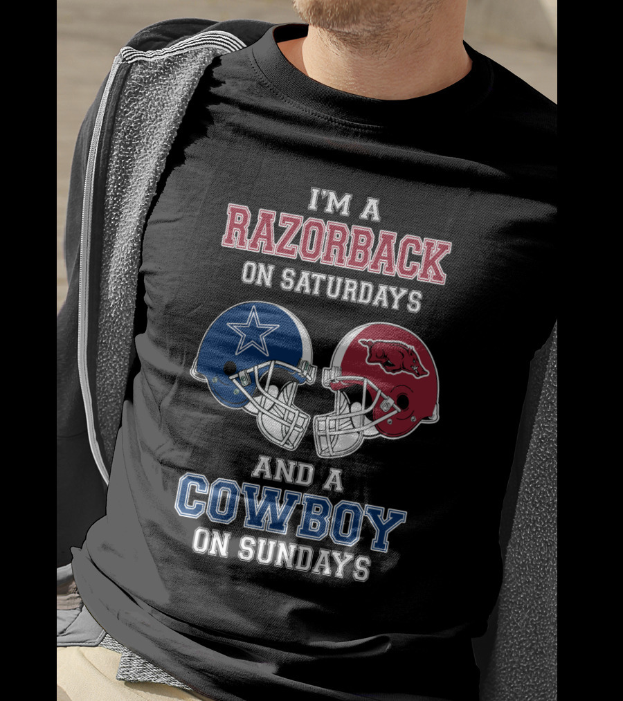 I'm A Razorback On Saturdays And A Cowboy On Sundays T-Shirt