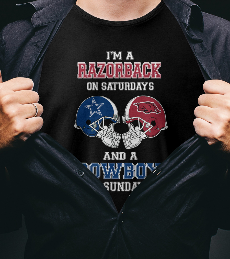 I'm A Razorback On Saturdays And A Cowboy On Sundays T-Shirt