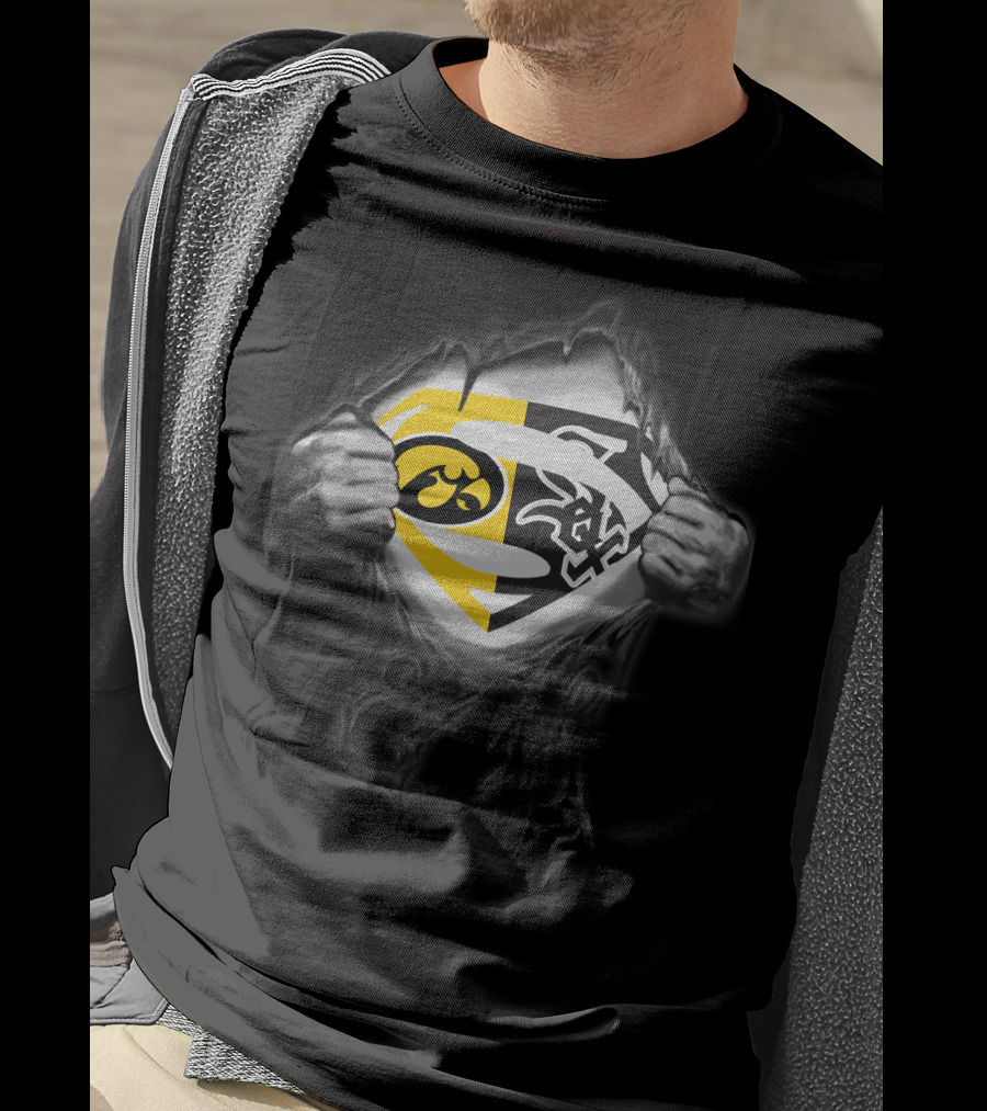 Hawkeyes Chicago White Sox Superman Logo Mashup T-Shirt
