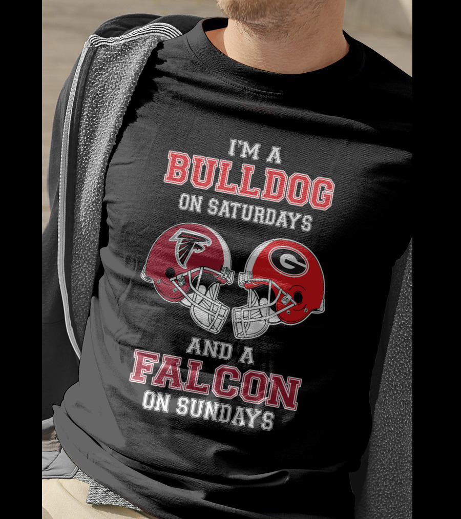 I'm A Bulldog On Saturdays And A Falcon On Sundays T-Shirt