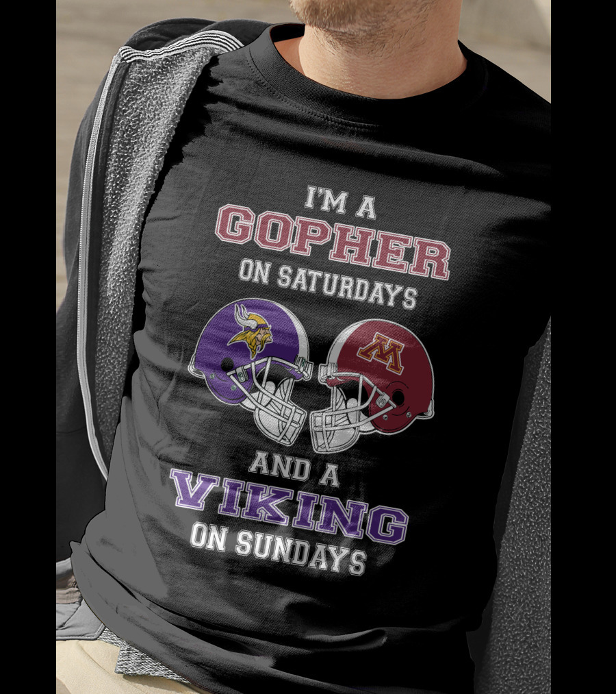 I'm A Gopher On Saturdays And A Viking On Sundays T-Shirt