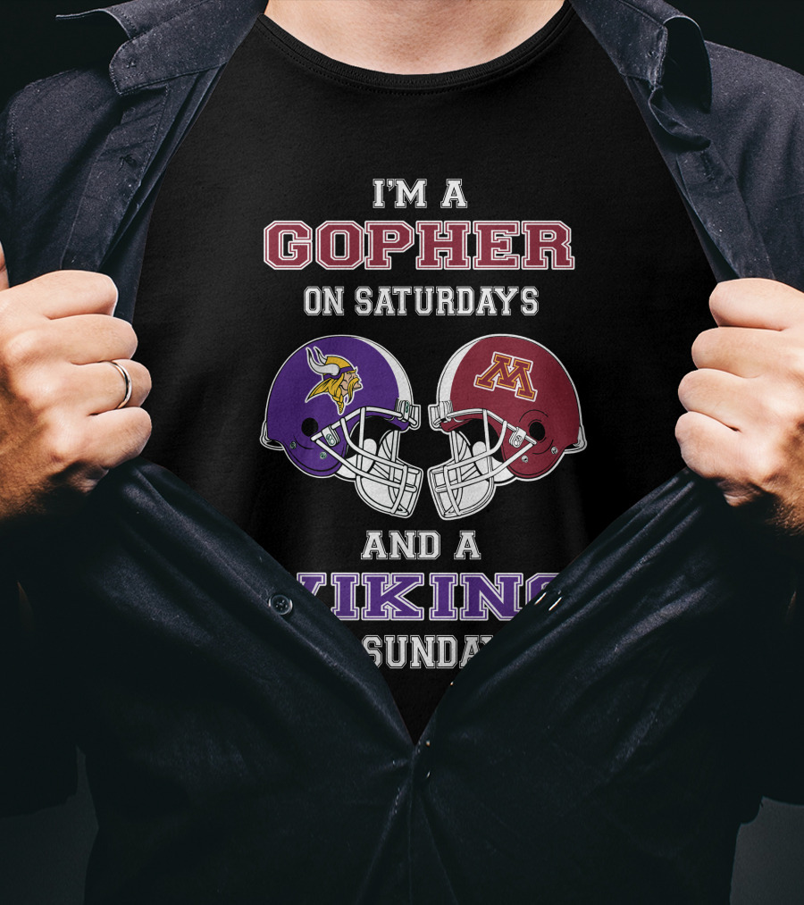 I'm A Gopher On Saturdays And A Viking On Sundays T-Shirt