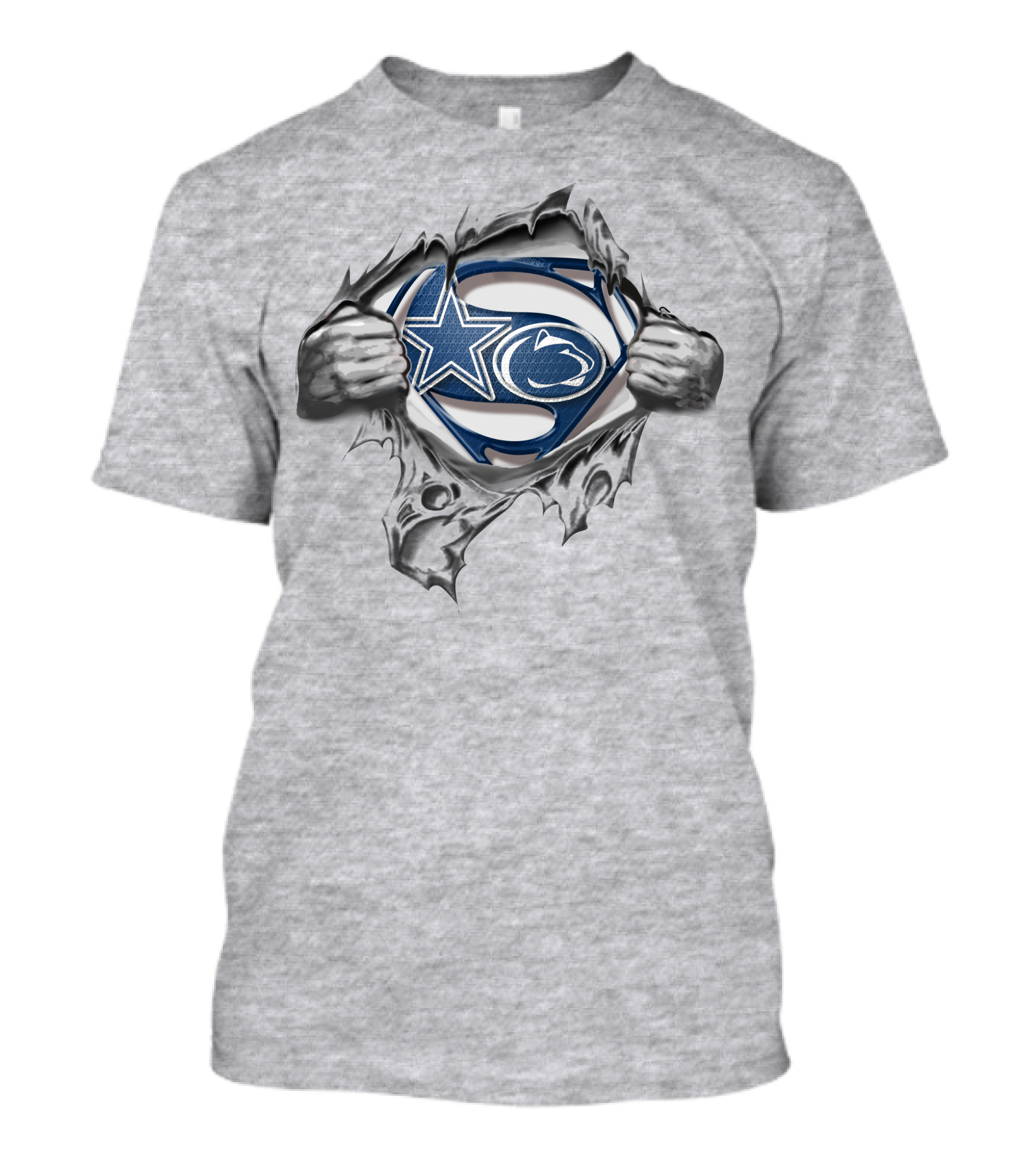 Cowboys Penn State Nittany Lions Superman Logo Blend T-Shirt