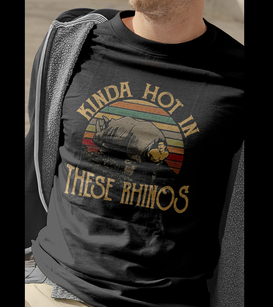 Kinda Hot In These Rhinos Ace Ventura Retro Vintage Stripes T-Shirt