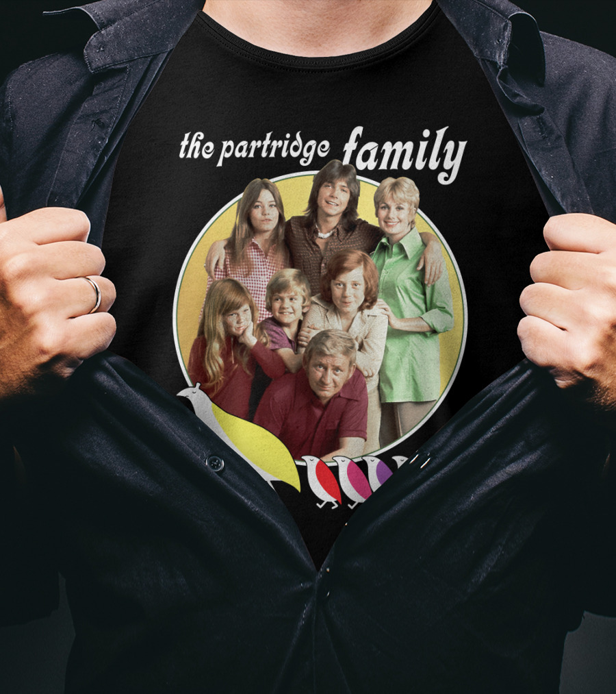 The Partridge Family Yellow Circle Five Birds T-Shirt