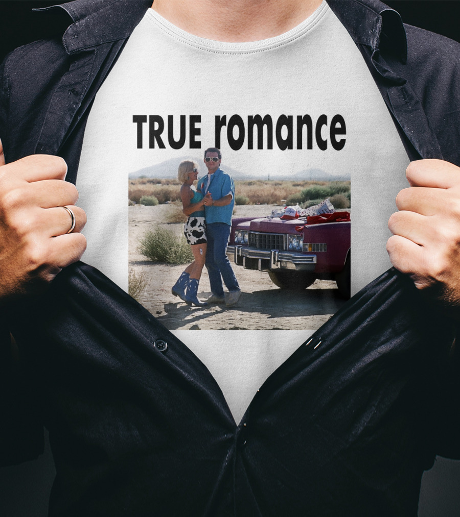 TRUE Romance Classic Movie Scene Desert Cadillac T-Shirt