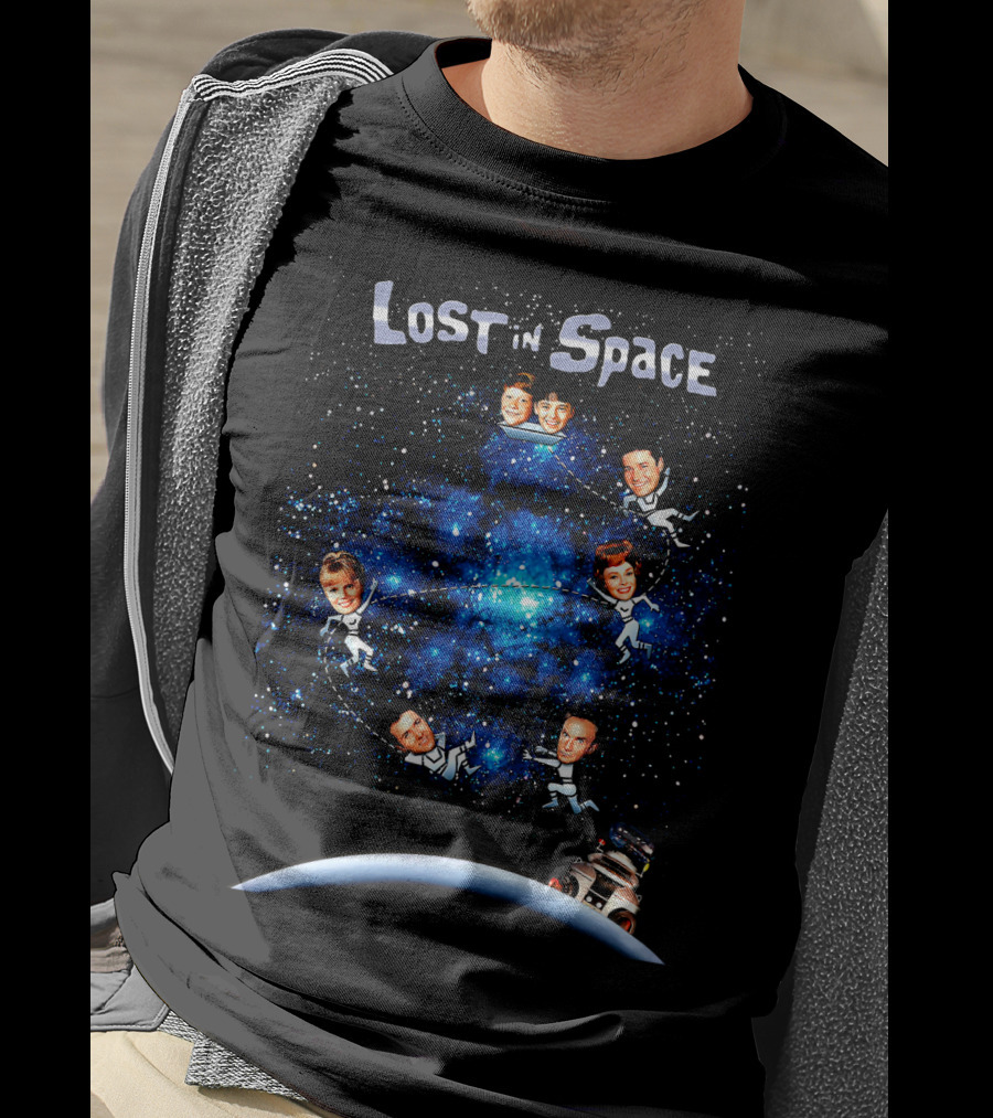 Lost In Space Family Floating Galaxy Adventure T-Shirt