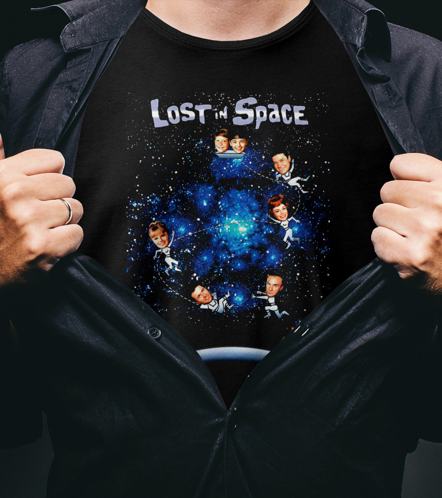 Lost In Space Family Floating Galaxy Adventure T-Shirt