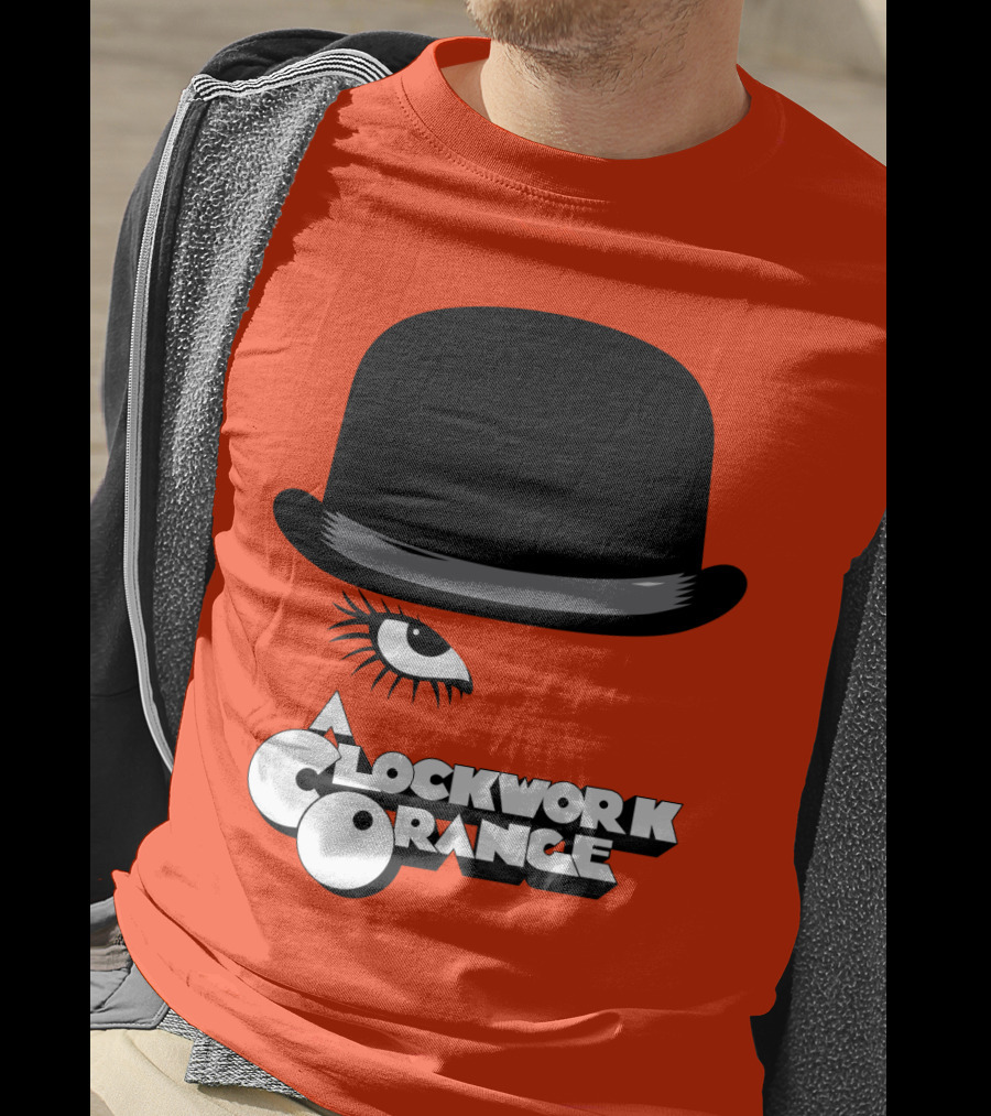 A Clockwork Orange Bowler Hat And Eyelash T-Shirt