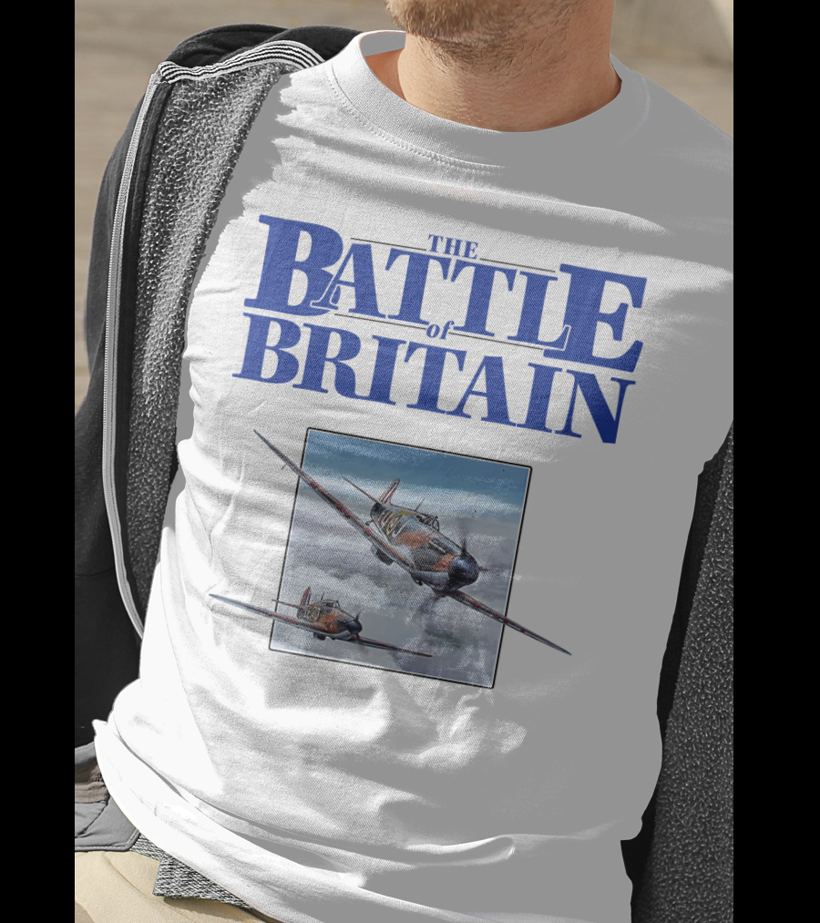 The Battle Of Britain Fighter Aircraft Iconic WWII Scene T-Shirt