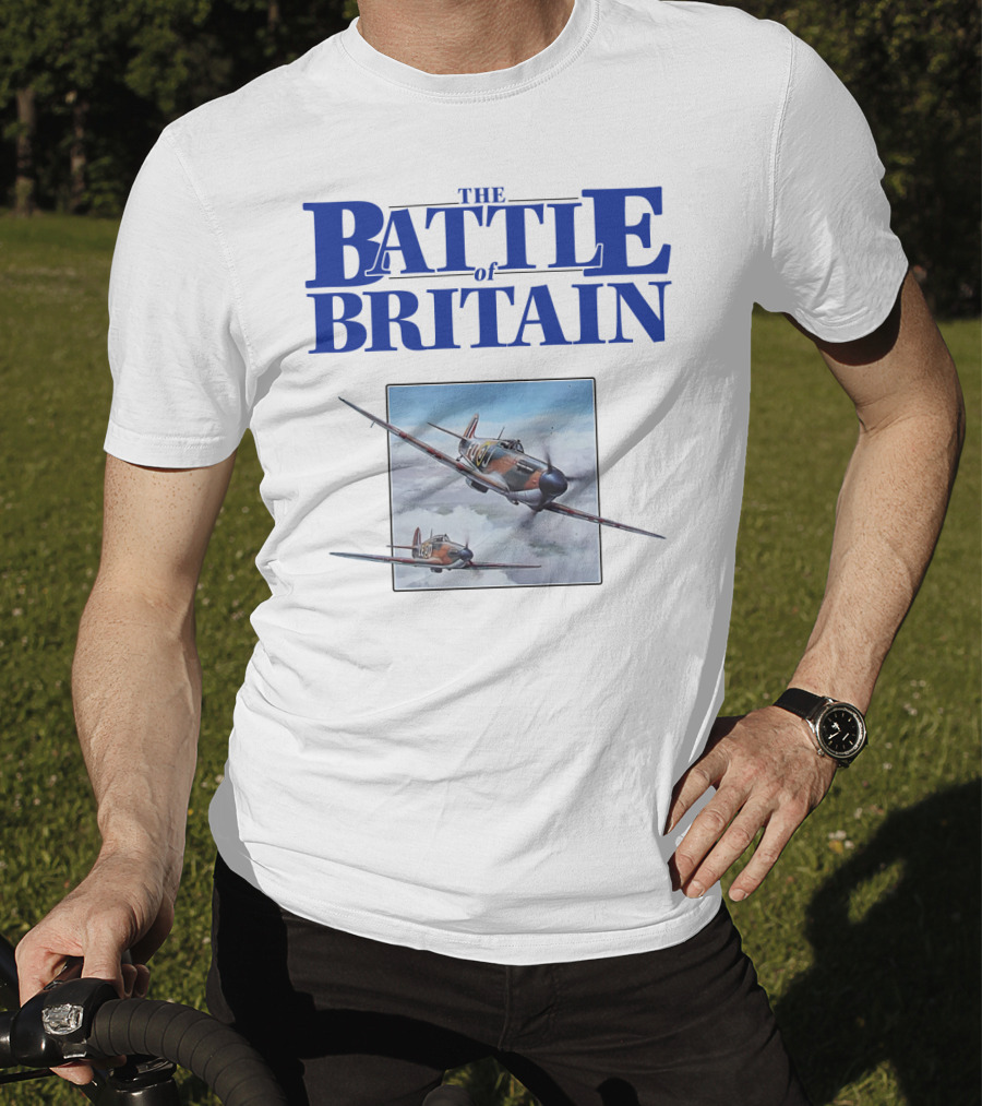 The Battle Of Britain Fighter Aircraft Iconic WWII Scene T-Shirt