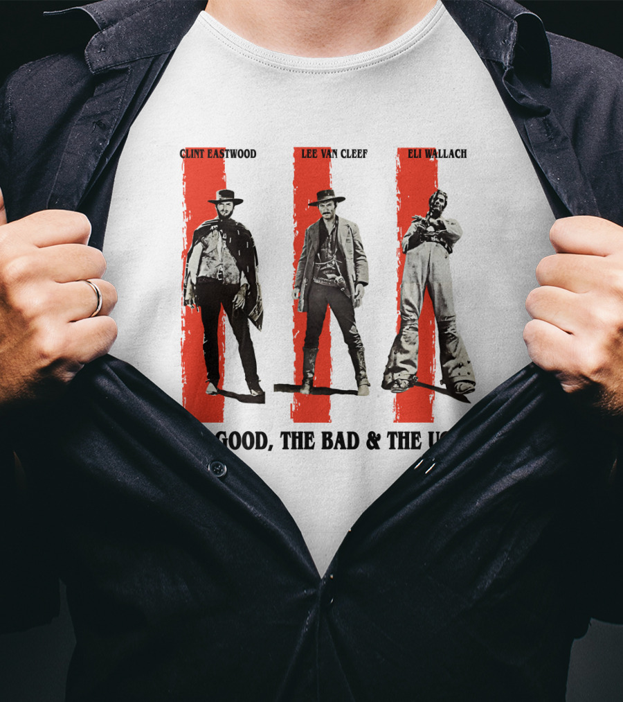 Clint Eastwood Lee Van Cleef Eli Wallach The Good The Bad And The Ugly T-Shirt