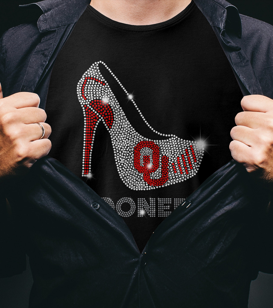 Oklahoma Sooners OU High Heel Sparkle T-Shirt